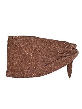 Mars The Label Rhinestone Sarong in Brown